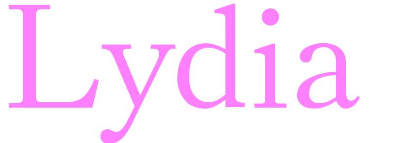 Lydia - girls name
