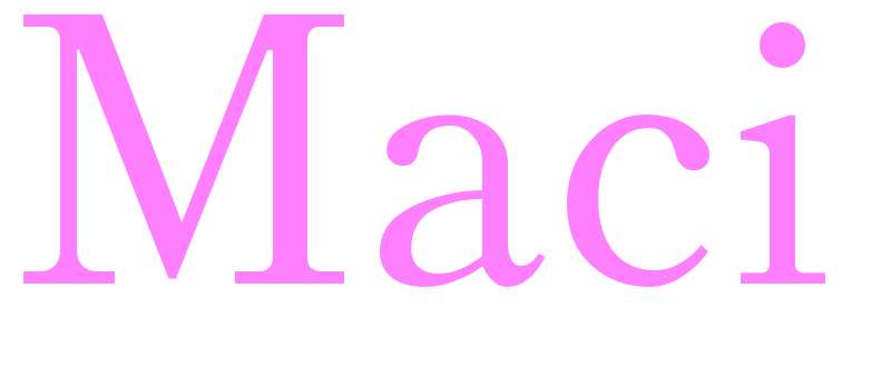 Maci - girls name