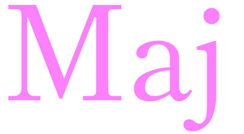 Maj - girls name