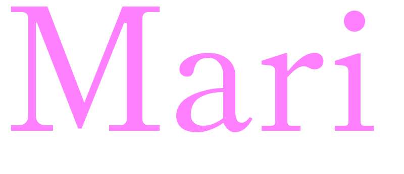 Mari - girls name