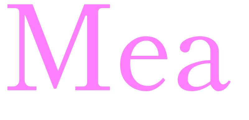 Mea - girls name
