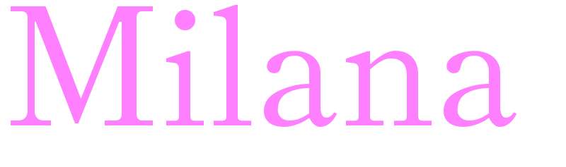 Milana - girls name