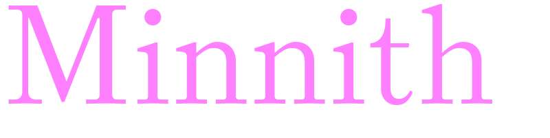 Minnith - girls name