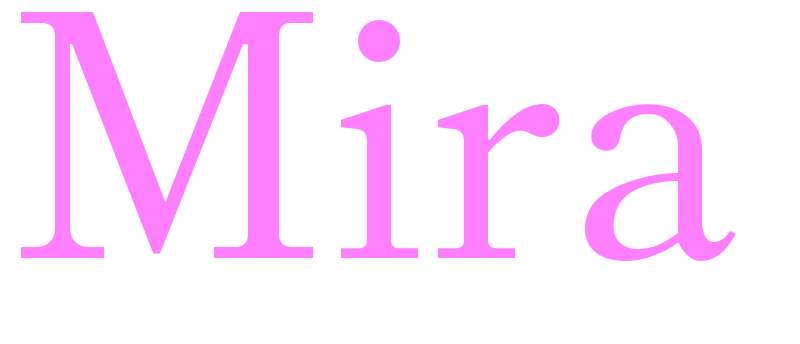 Mira - girls name