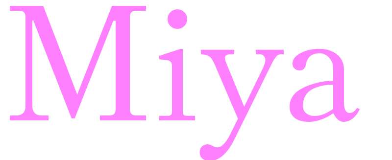 Miya - girls name