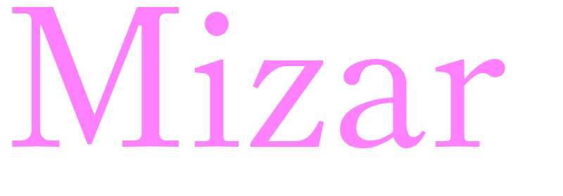 Mizar - girls name