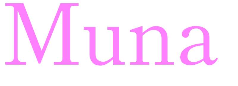 Muna - girls name