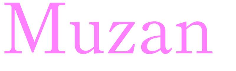 Muzan - girls name