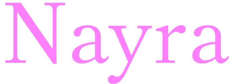 Nayra - girls name