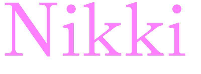 Nikki - girls name