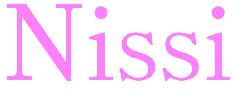 Nissi - girls name