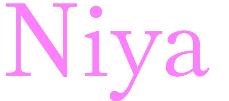 Niya - girls name