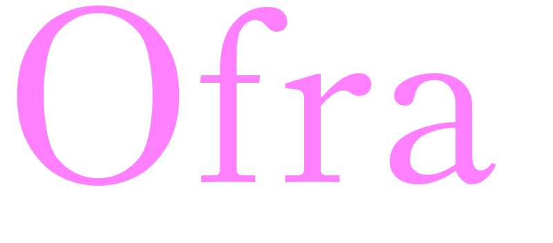 Ofra - girls name