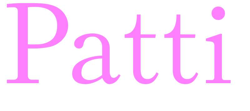 Patti - girls name