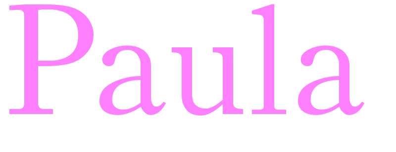 Paula - girls name