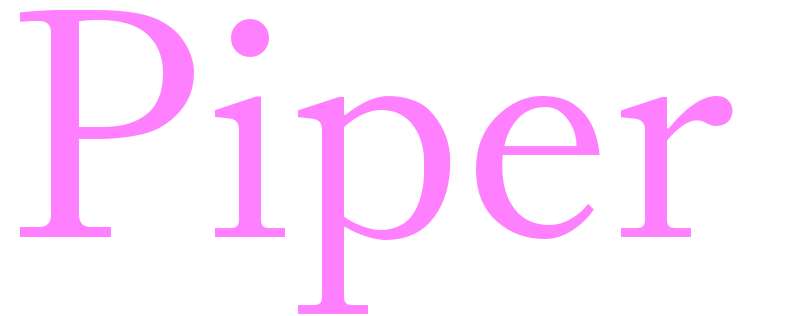 Piper - girls name
