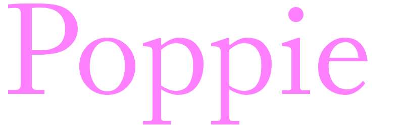 Poppie - girls name