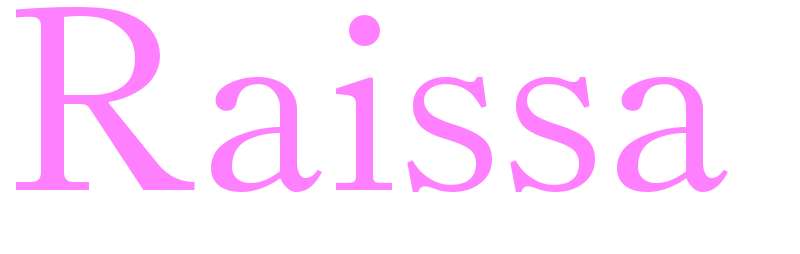Raissa - girls name
