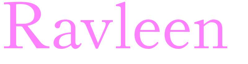Ravleen - girls name