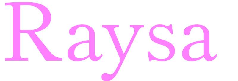 Raysa - girls name