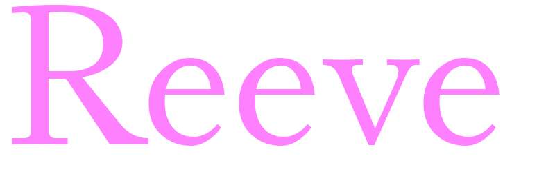 Reeve - girls name
