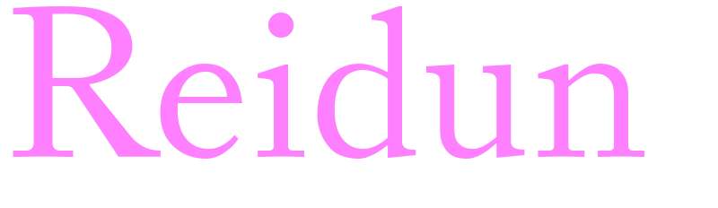 Reidun - girls name