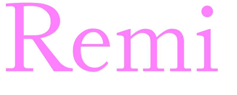 Remi - girls name