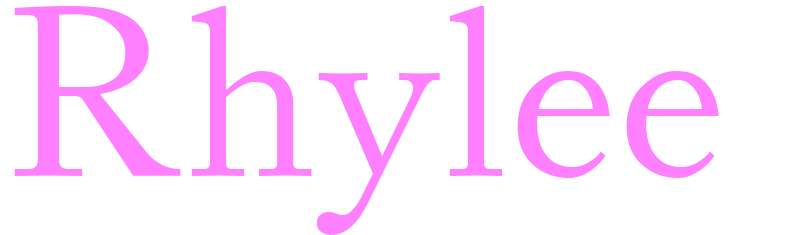 Rhylee - girls name