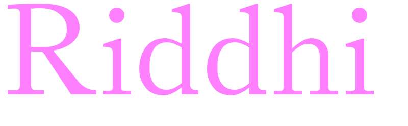 Riddhi - girls name
