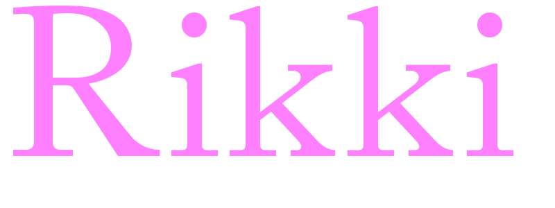 Rikki - girls name