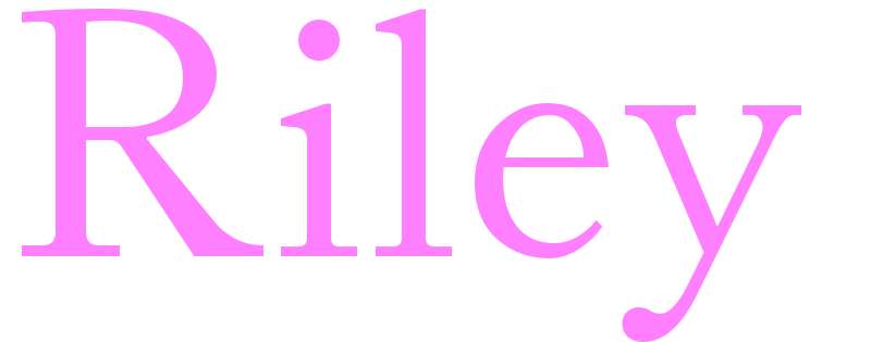 Riley - girls name