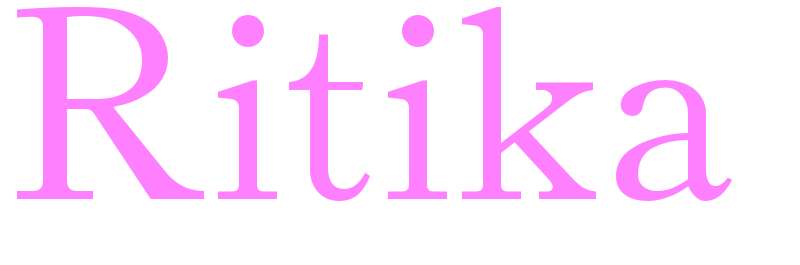 Ritika - girls name