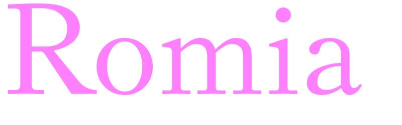 Romia - girls name