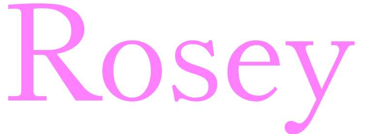 Rosey - girls name