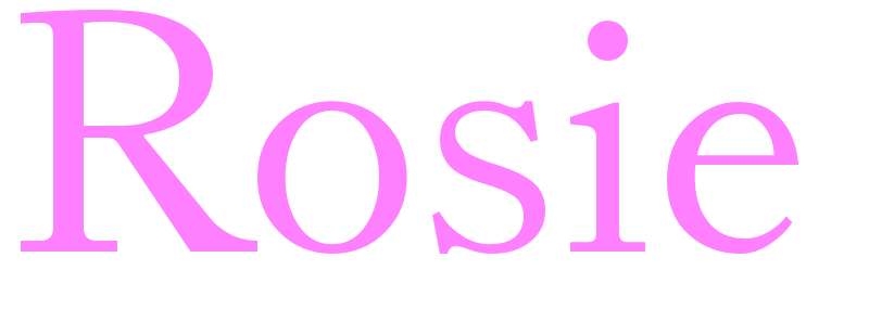Rosie - girls name