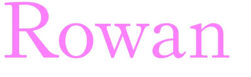 Rowan - girls name