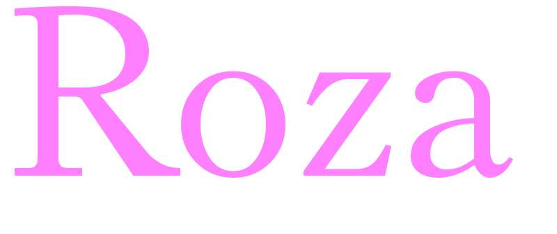 Roza - girls name