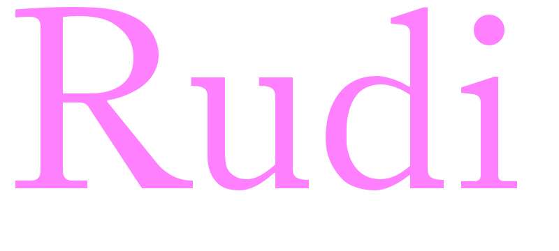 Rudi - girls name