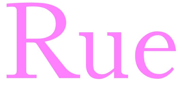 Rue - girls name