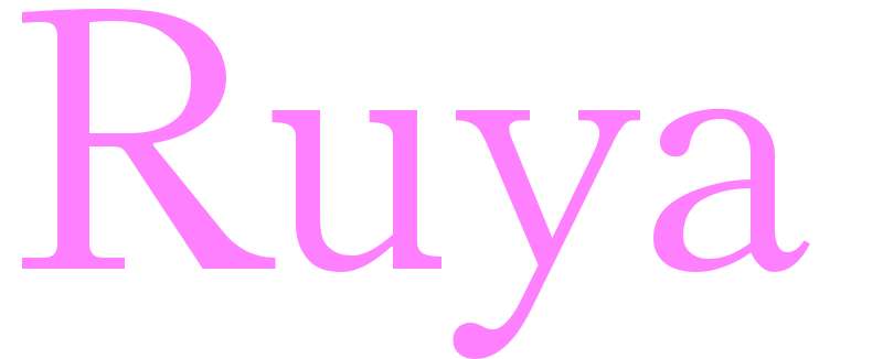 Ruya - girls name