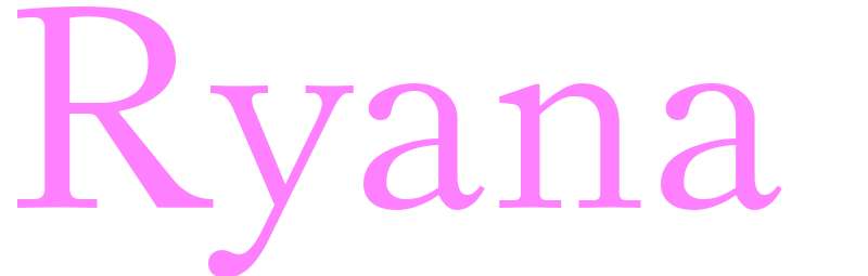 Ryana - girls name