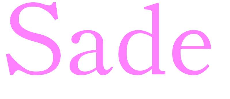 Sade - girls name