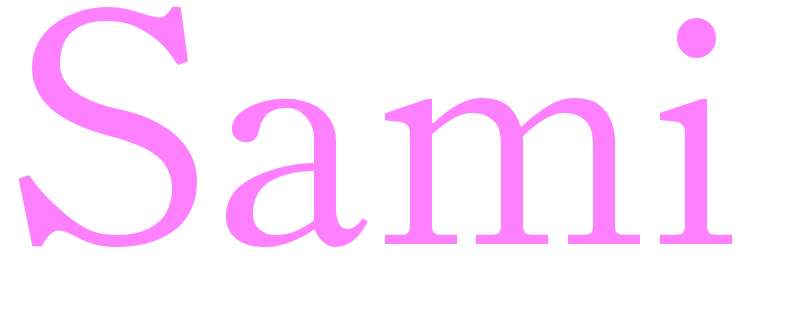 Sami - girls name