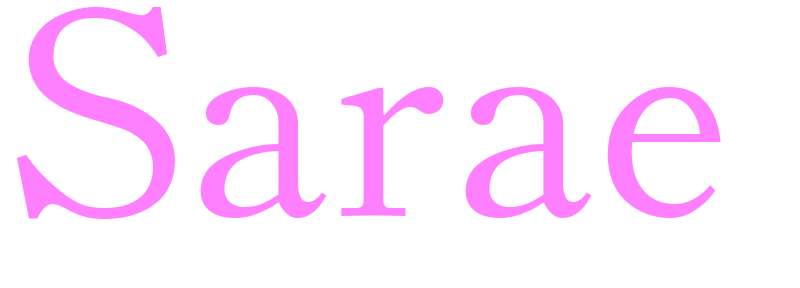 Sarae - girls name