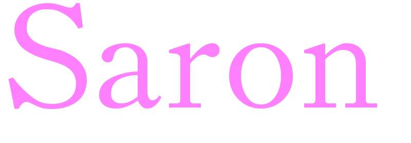 Saron - girls name
