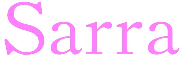 Sarra - girls name