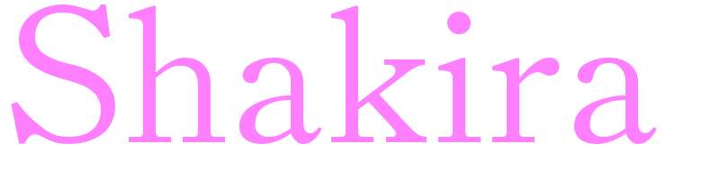 Shakira - girls name