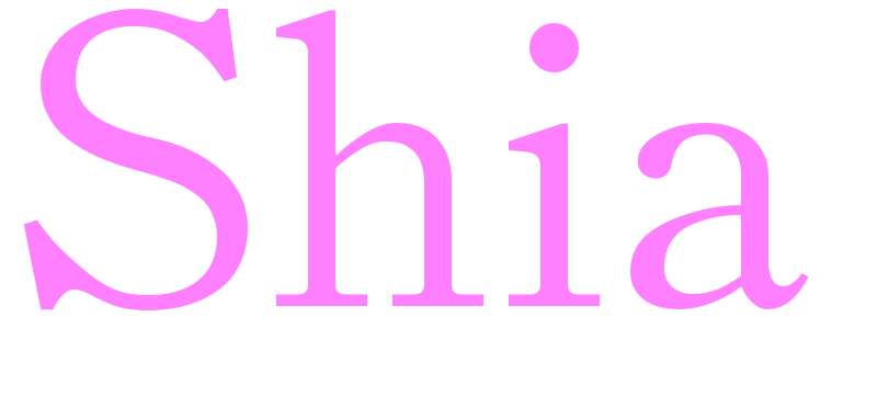 Shia - girls name