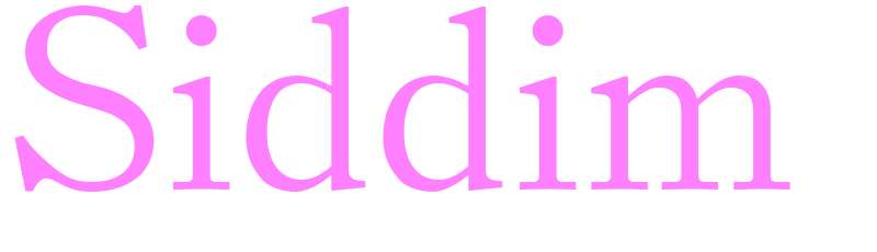 Siddim - girls name