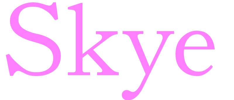 Skye - girls name